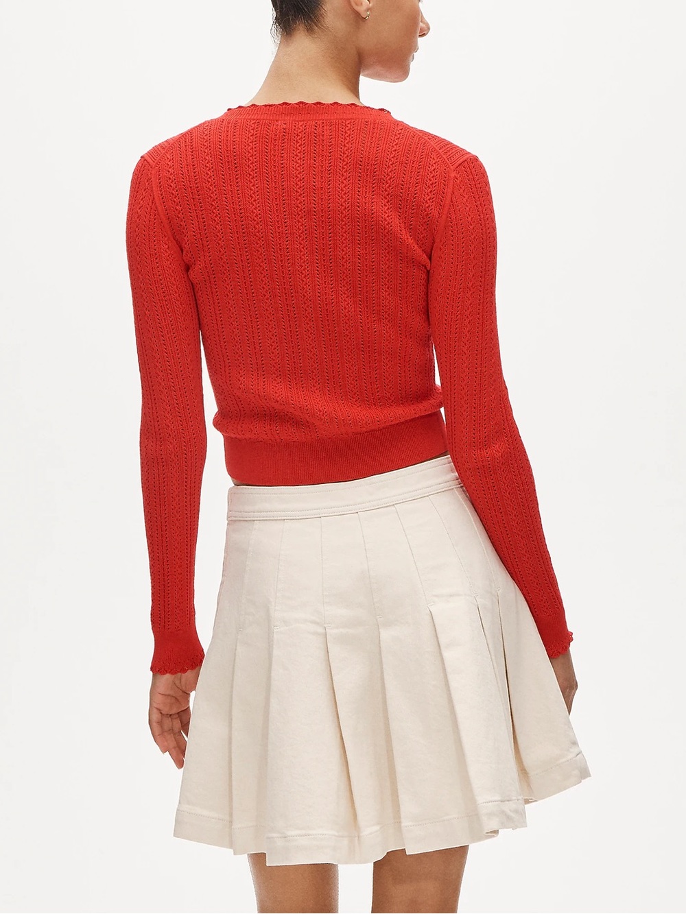 J. Crew Cream Pleated Mini Skirt - Picture 5 of 5